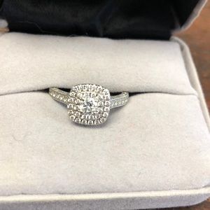 Neil Lane white 14k gold diamond ring